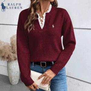 RL® Elegant Lace Trim Sweater