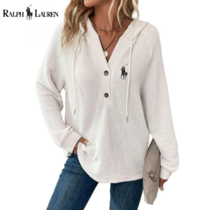 RL® Waffle Knit Henley Hoodie