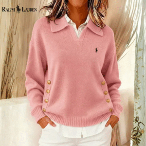 RL® Prestige Button Side Collar Pullover