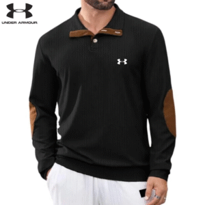 UA® Elite Elbow Patch Long Sleeve Polo