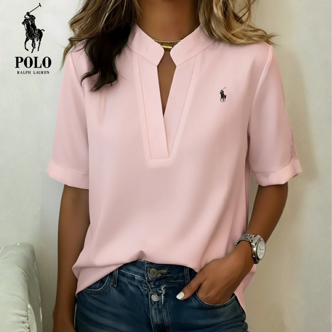 RLĀ® Sophisticated Keyhole Collar Blouse - Image 6