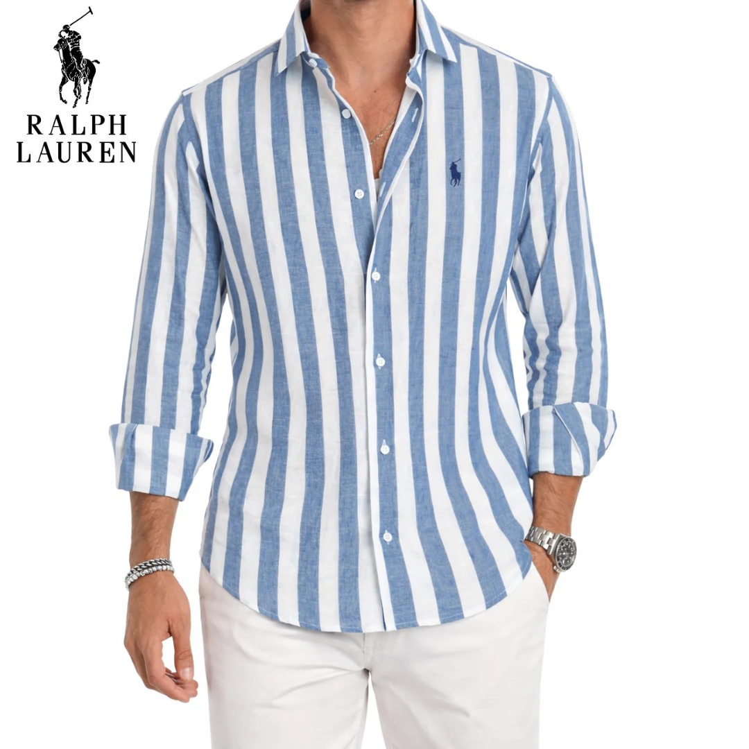 RLĀ® Riviera Bold Stripe Linen Shirt - Image 8