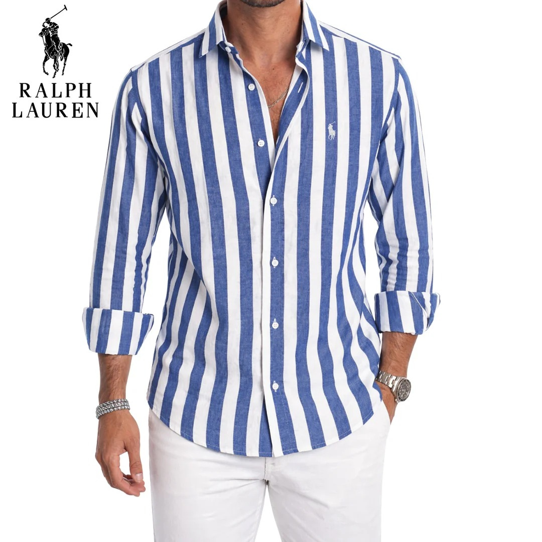 RLĀ® Riviera Bold Stripe Linen Shirt - Image 6