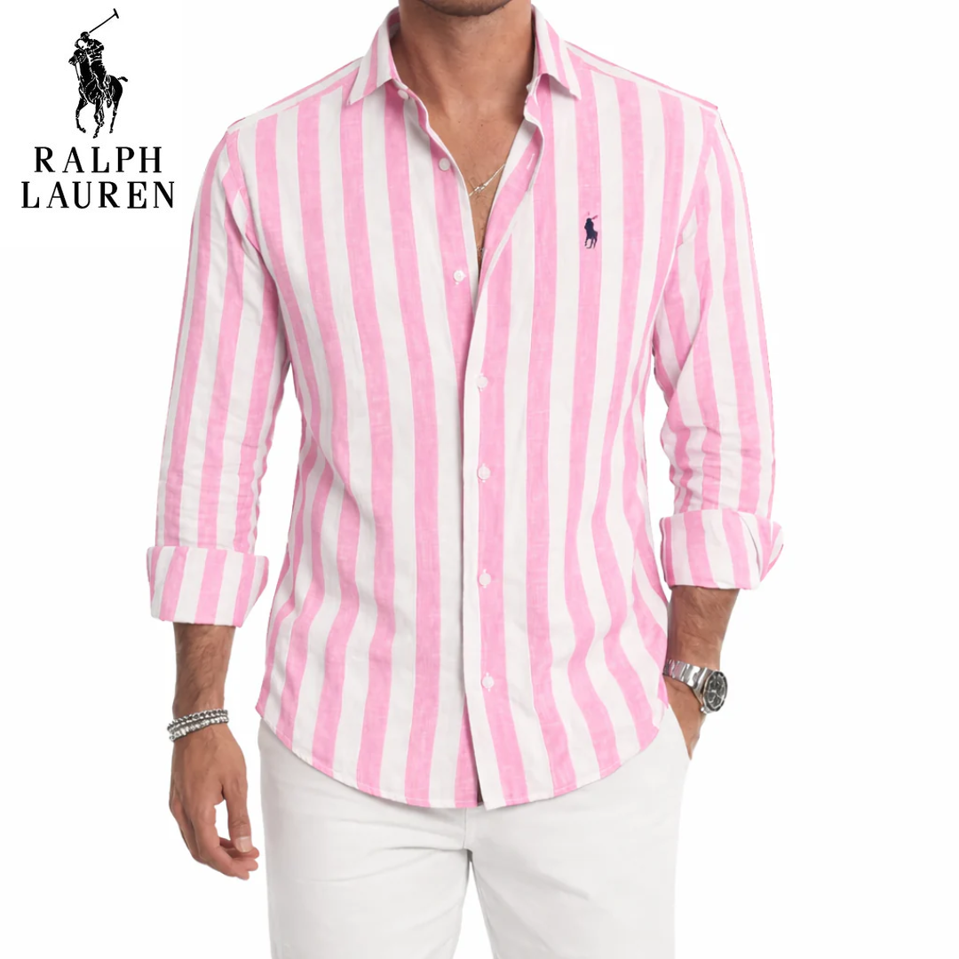 RLĀ® Riviera Bold Stripe Linen Shirt - Image 5