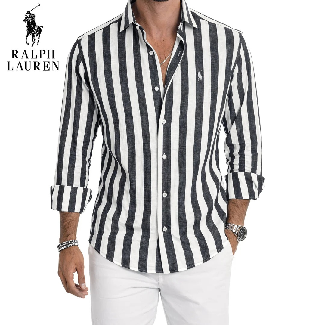 RLĀ® Riviera Bold Stripe Linen Shirt
