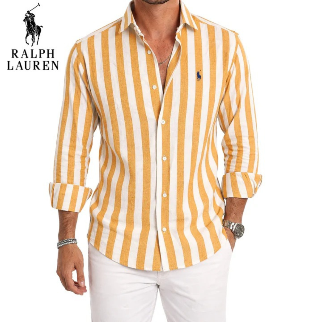 RLĀ® Riviera Bold Stripe Linen Shirt - Image 3